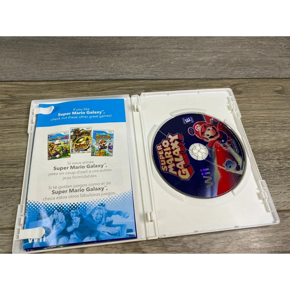 Nintendo Wii Super Mario Galaxy Action‎ Adventure Game RVL P RMGE USZ 2007